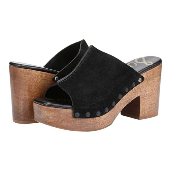 Sam Edelman Women's Josselyn Blank Suede Leather Platform Sandals Size 11 New - Picture 1 of 12